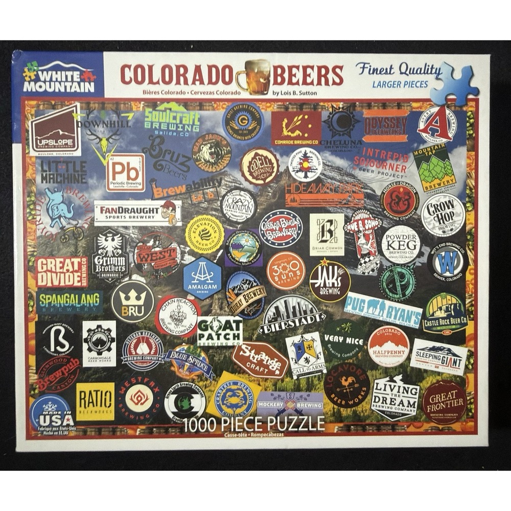 "Colorado Beers" White Mountain 1000 Piece Puzzle